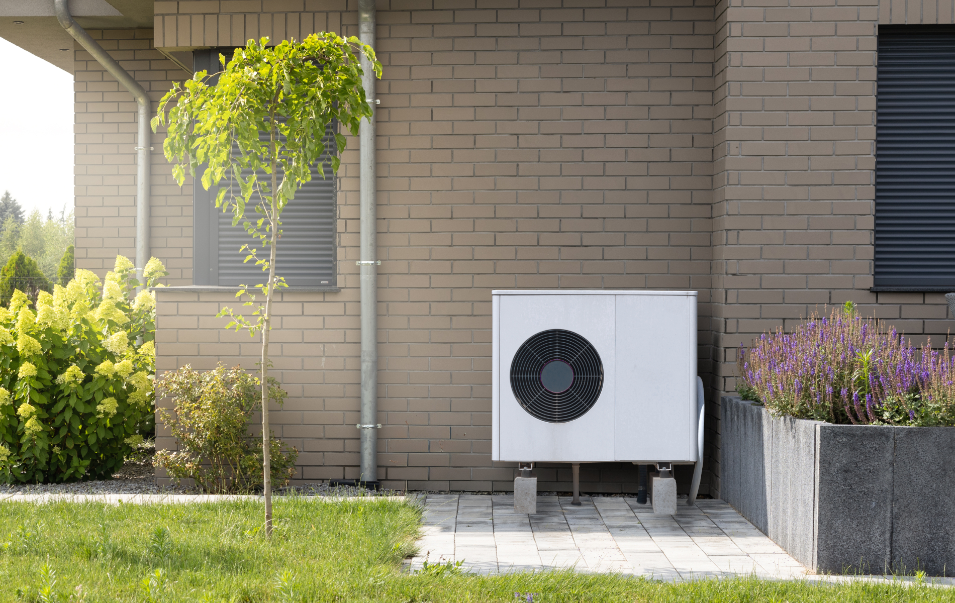 heat pump outside home