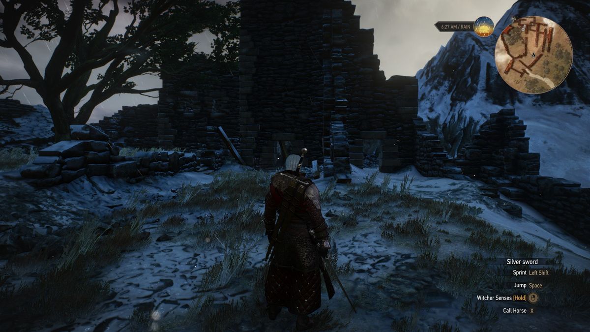 The Witcher 3 ursine silver sword
