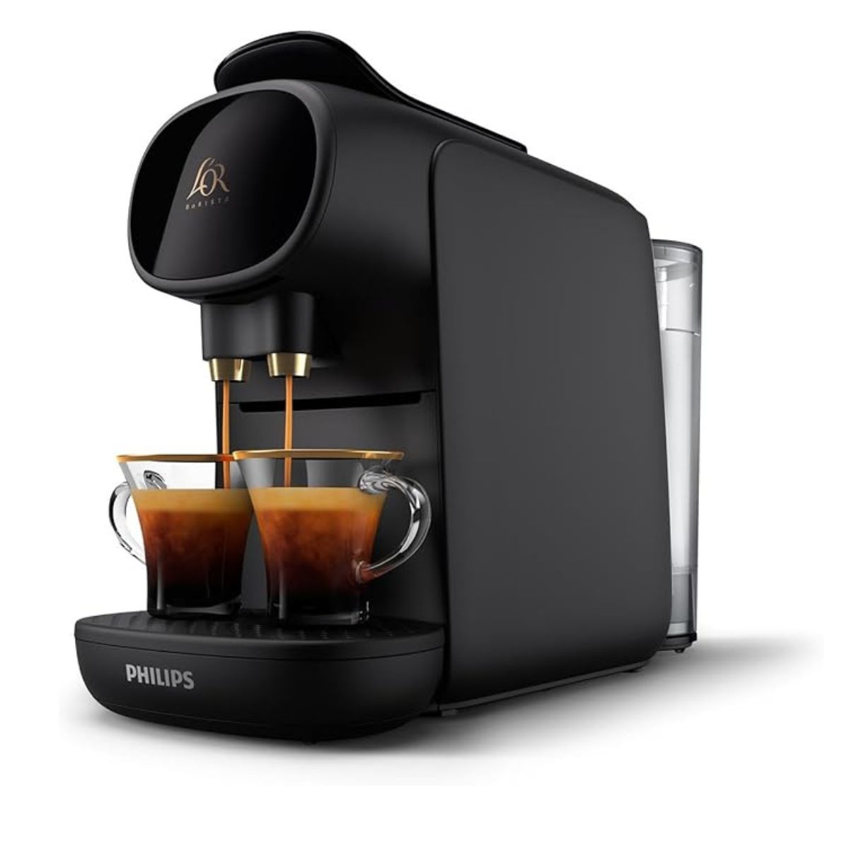 Philips L'or Barista Sublime Capsule Coffee Machine, Double Shot, 1 or 2 Cups, Full Coffee Menu, Black (lm9012/60)