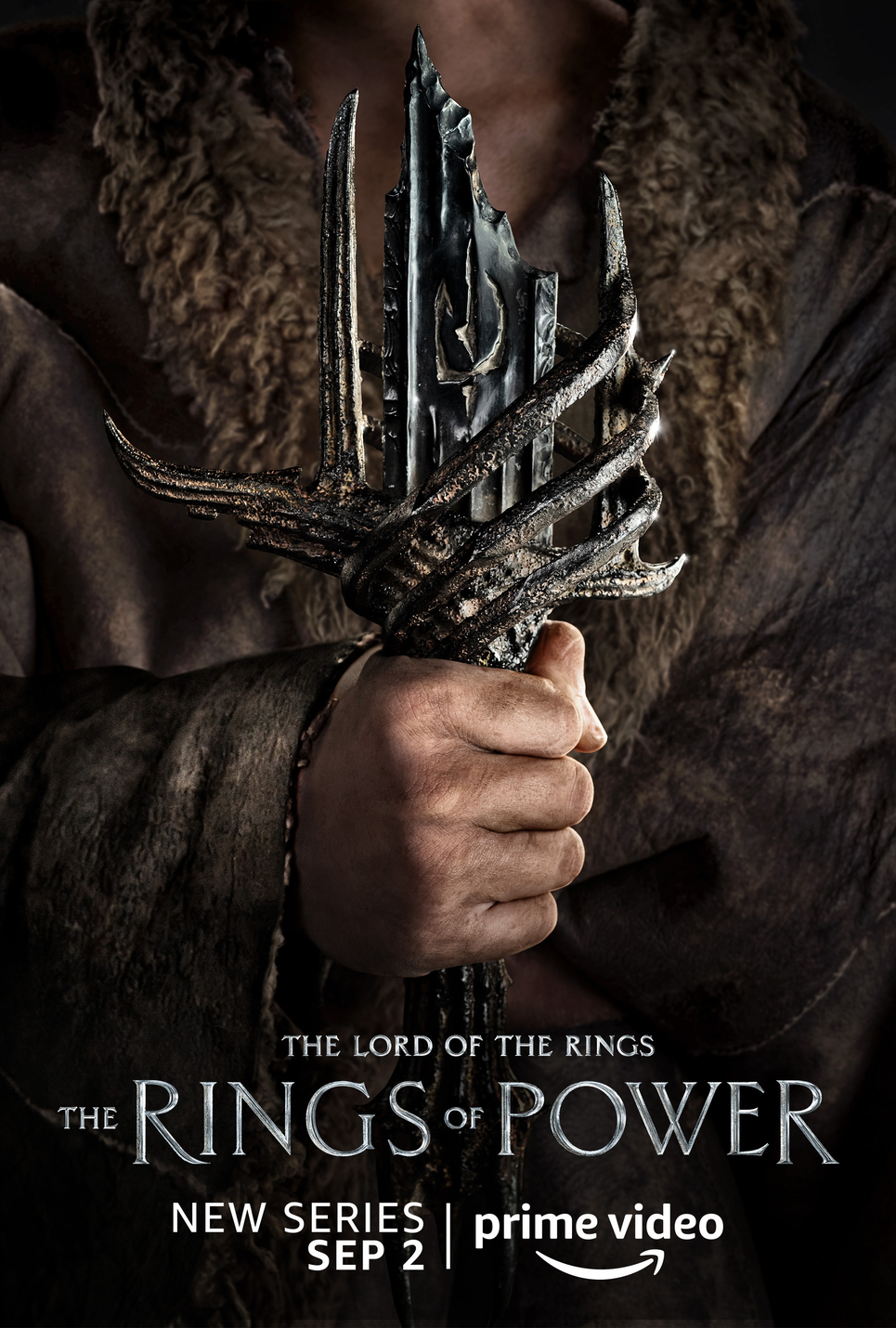 A poster for the Lord of The Rings: The Rings of Power Series