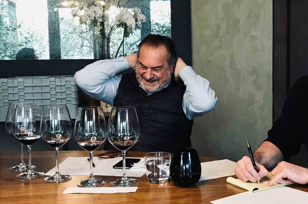 Michel Rolland working on blending Fairest Creature wines