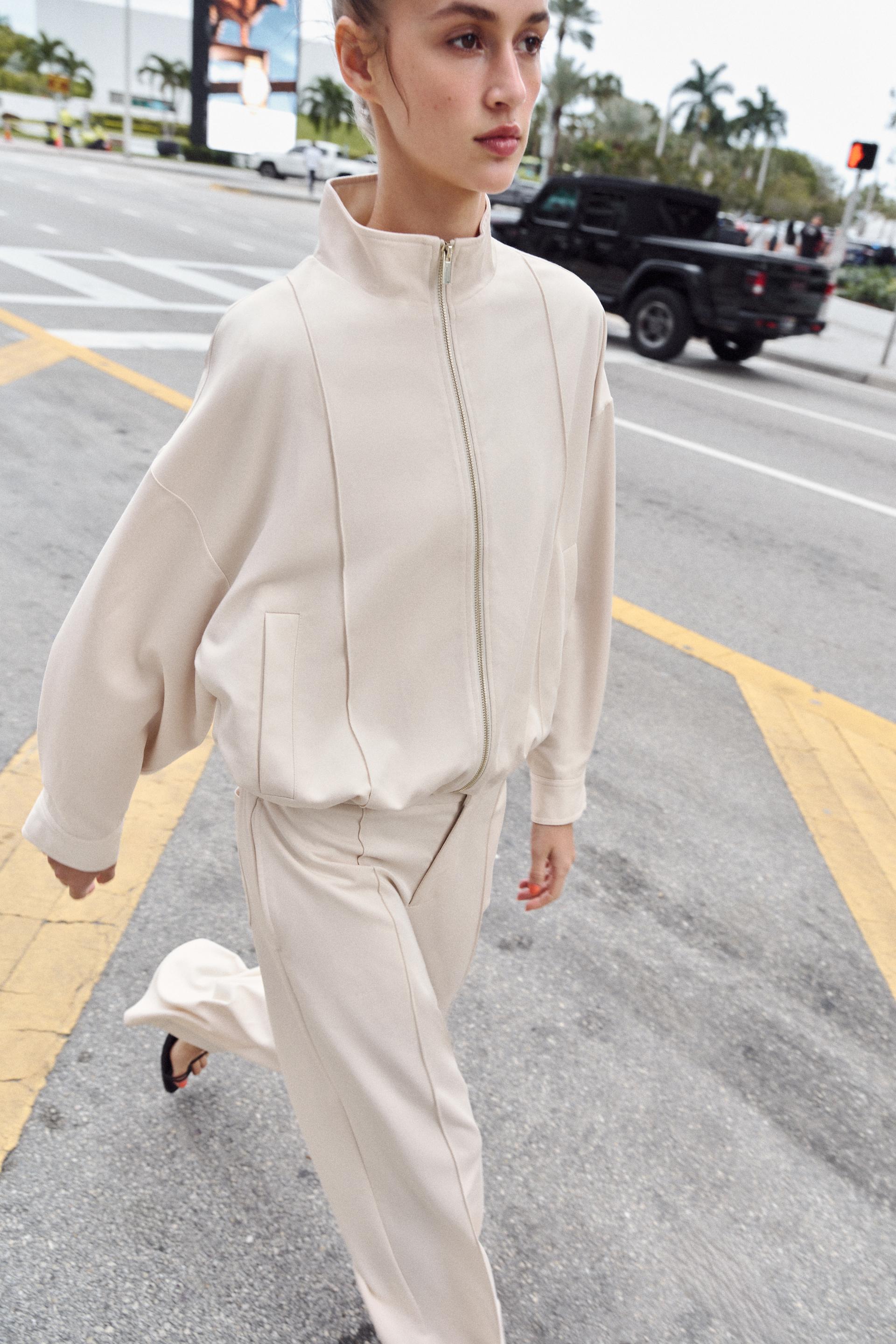 High-Neck Bomber Jacket