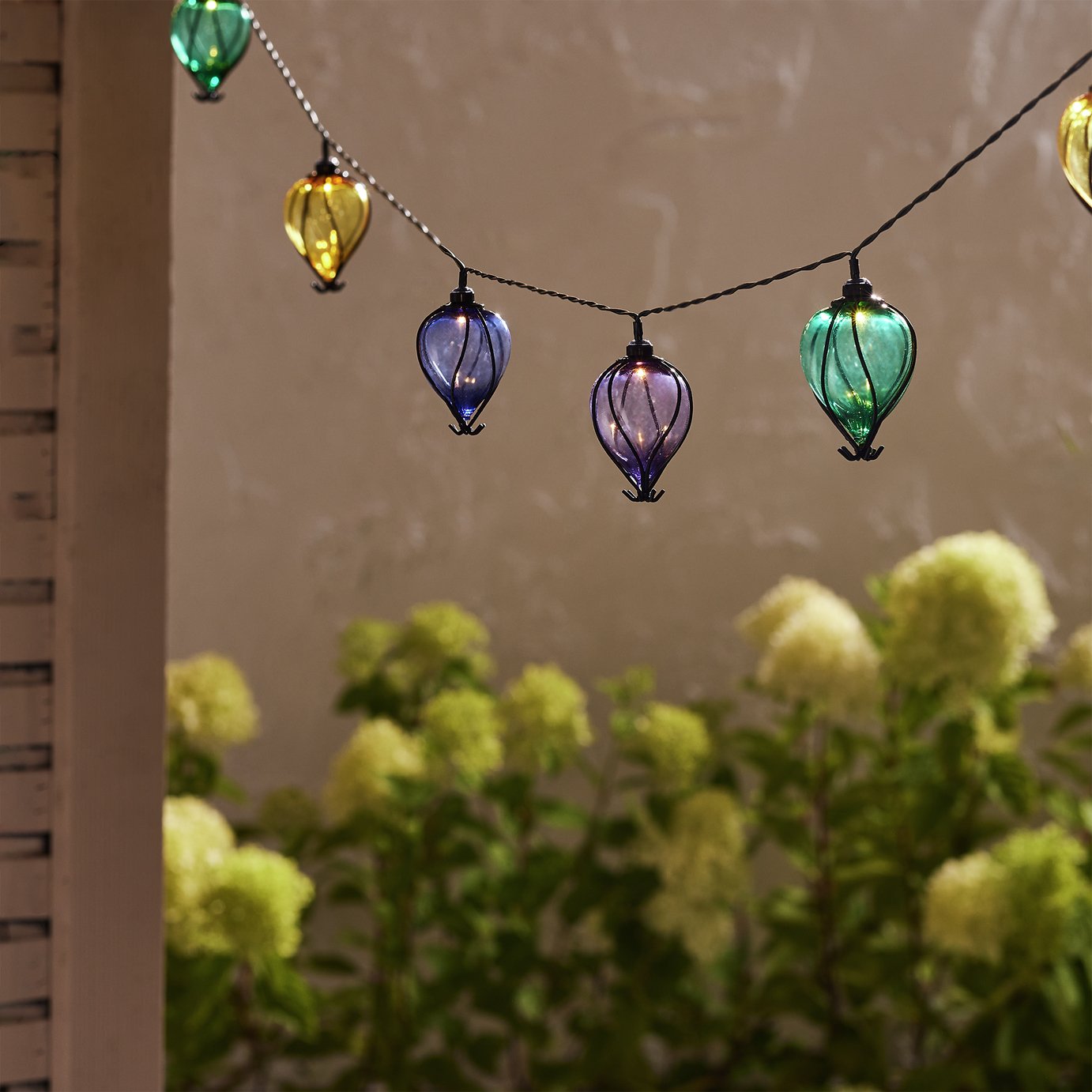 Garden by Sainsburys Solar Balloon String Lights