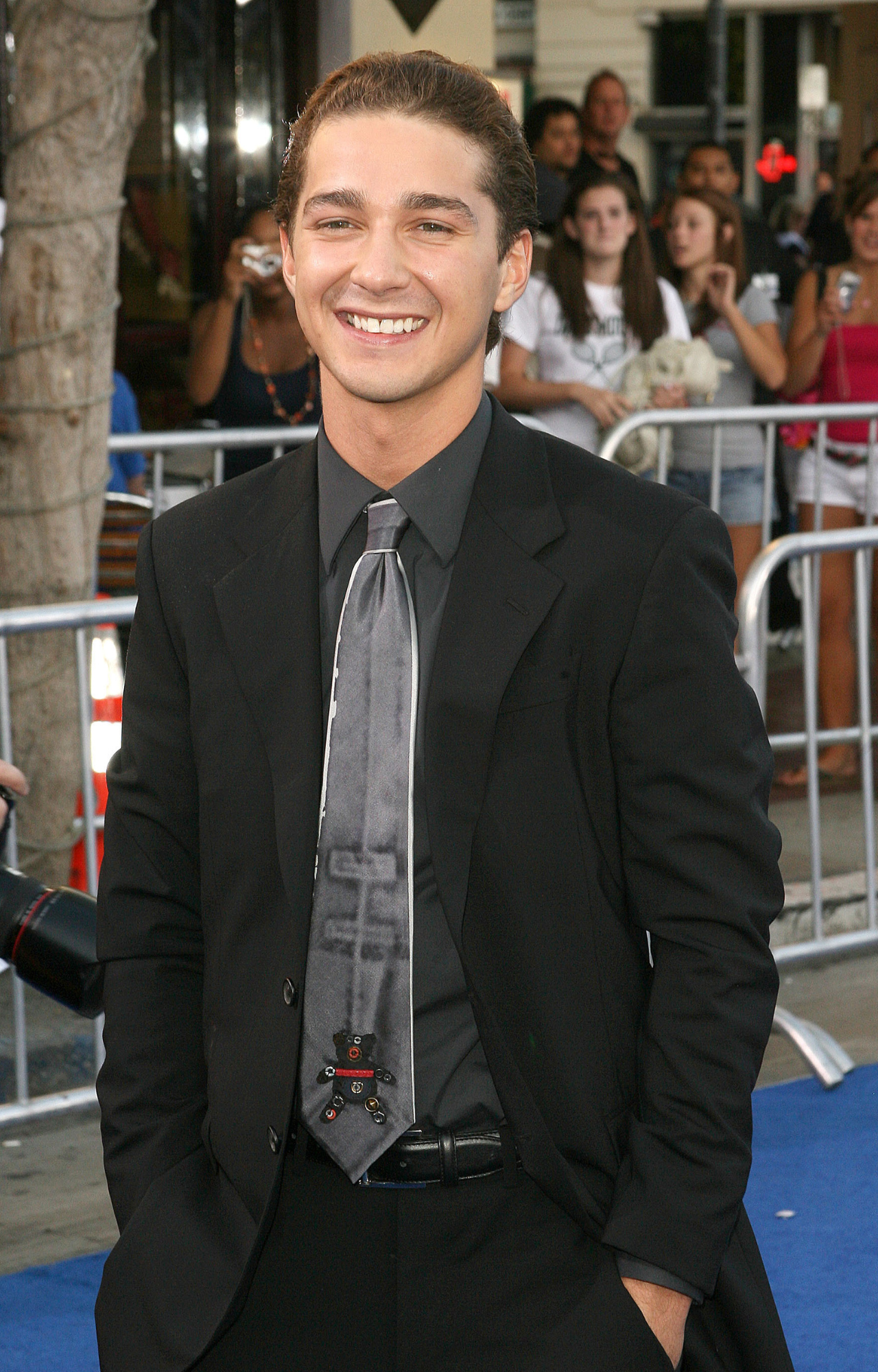 Shia LaBeouf attends the premiere of Transformers in Westwood, California
