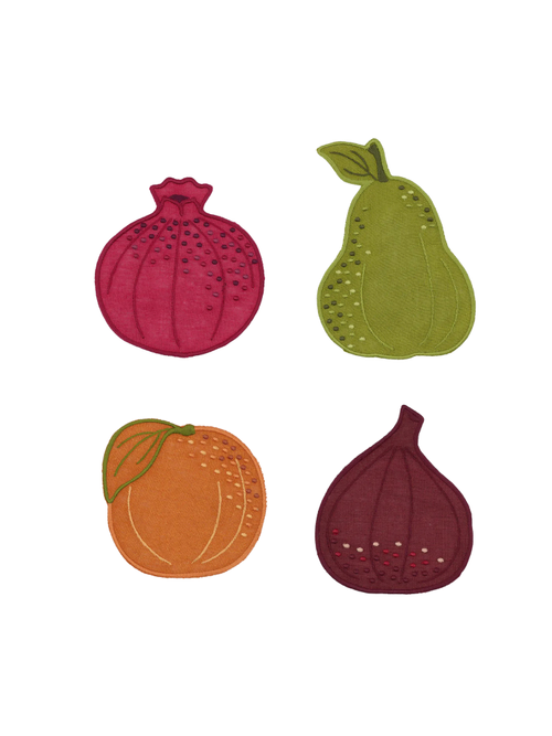 Fruit Linen Cocktail Napkins