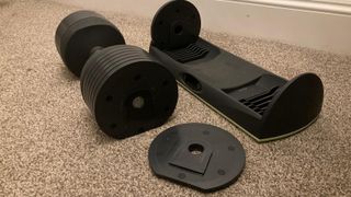 The JAXJOX Adjustable Dumbbells tested by our Fit & Well writer