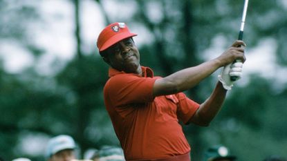 Lee Elder pictured at the 1975 Masters
