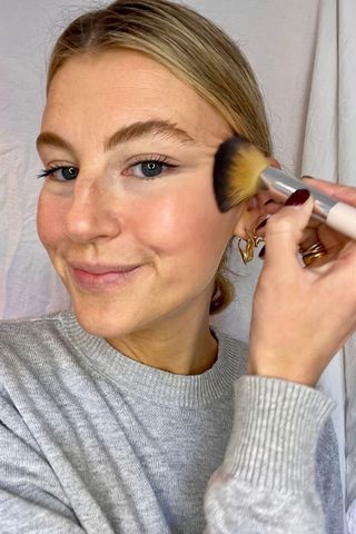 Rare-Beauty-Soft-Pinch-Liquid-Blush-being-trialled-by-beauty-editor