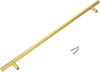 Modern brass T-bar handles, $9.95 each, Amazon