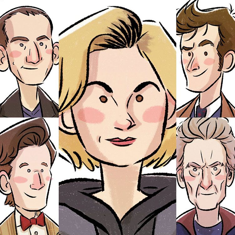 The 13th Doctor joins her predecessors in Inma Almansa's illustration