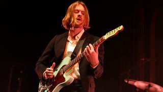 Finneas performs at Eventim Apollo on April 17, 2025 in London, England