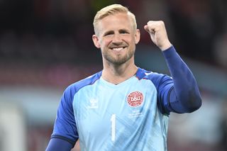 Denmark’s goalkeeper Kasper Schmeichel said the team had been lifted by a visit from Eriksen