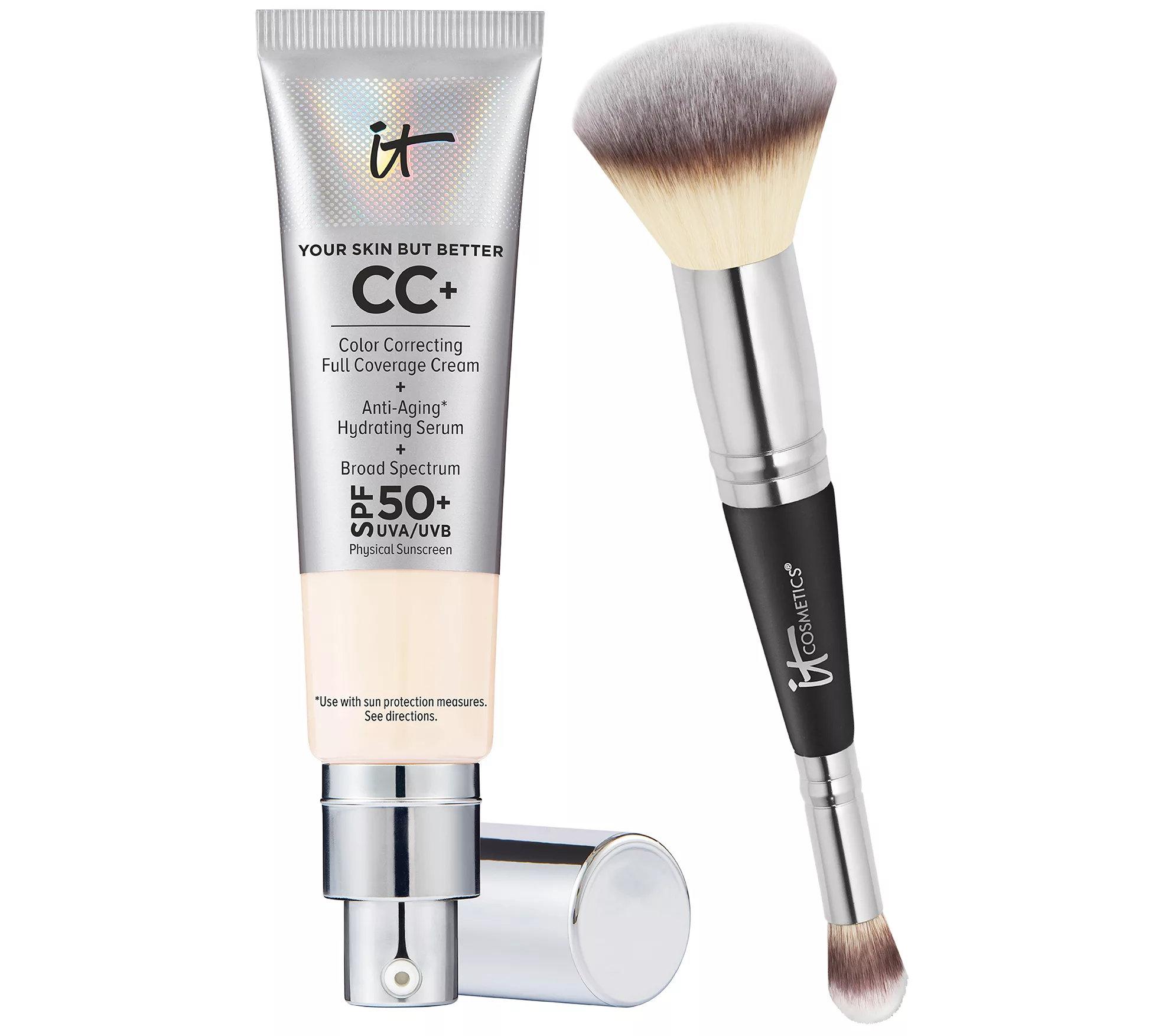 It Cosmetics Cc+ Cream Spf 50 Foundation With Brush