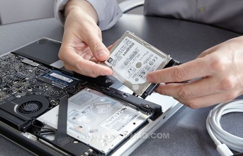 change macbook hard drive
