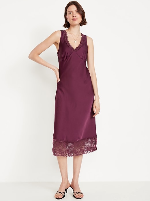 Lace - Three-body Satin Mitty Dress