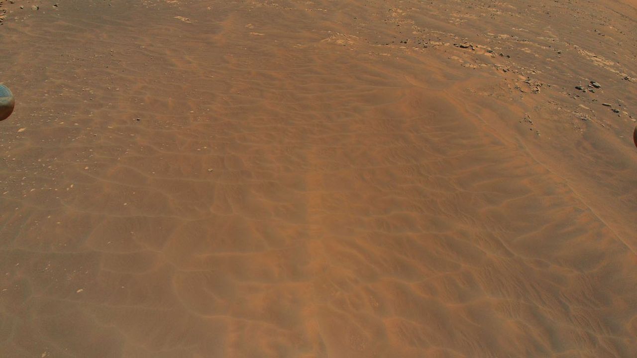 NASA&rsquo;s Ingenuity Mars Helicopter flew over this dune field in a region of Jezero Crater nicknamed &ldquo;S&eacute;&iacute;tah&rdquo; during its ninth flight, on July 5, 2021.