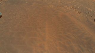 NASA’s Ingenuity Mars Helicopter flew over this dune field in a region of Jezero Crater nicknamed “Séítah” during its ninth flight, on July 5, 2021.