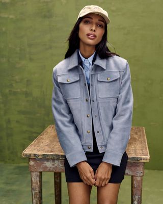 Jasmine Tookes for the Banana Republic 2025 Classics collection.