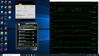 Graphics card tests: our actual desktop for testing (at 1080p; normally we run at 4K)