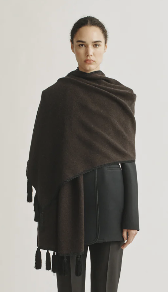 Attersee, The Tassel Scarf With Hand Crochet Edge Detail