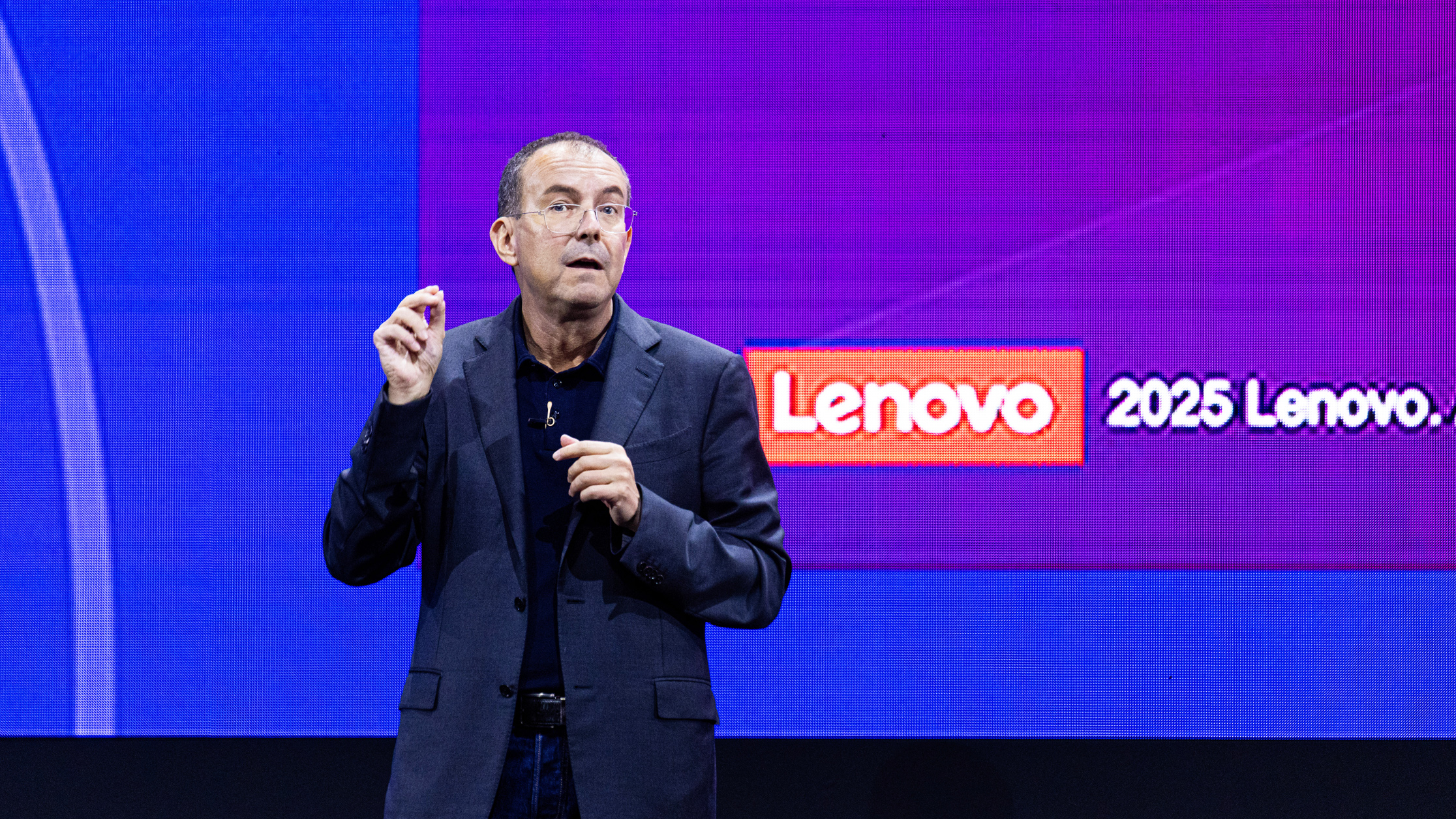 Luca Rossi, executive vice president at Lenovo Group Ltd., during the Computex conference in Taipei, Taiwan, on Monday, May 19, 2025. Computex kicks off today in Taipei, and as in years past will draw industry chieftains from Nvidia Corp.&#039;s Jensen Huang and Qualcomm Inc.&#039;s Cristiano Amon toÂ Young LiuÂ of Foxconn, which makes the bulk of the world&#039;s iPhones and Nvidia servers. Photographer: Annabelle Chih/Bloomberg via Getty Images