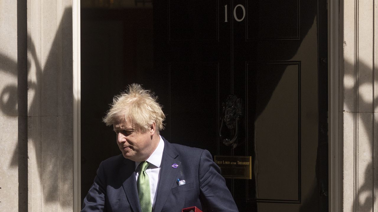 Boris Johnson leaves 10 Downing Street