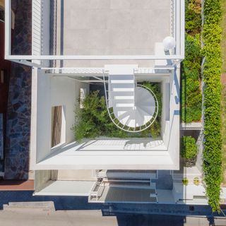 view from above at casa galgo by murado y elvira in spain