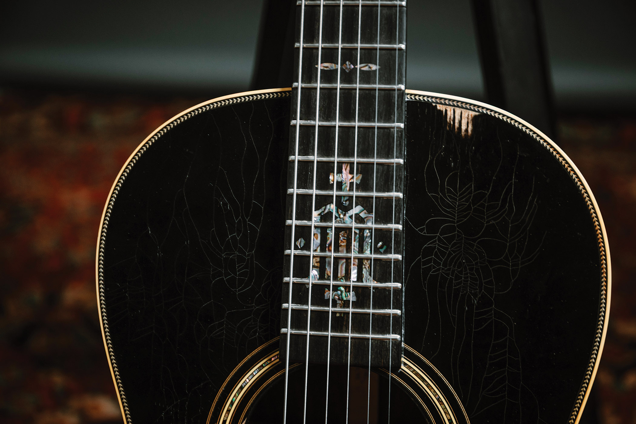 Jake Kiszka's custom Martin acoustic
