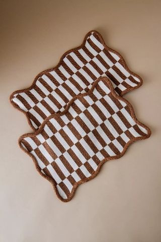 TBCo Checkerboard Cotton Placemats, Set of 2