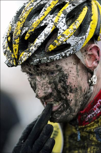 A mud-covered Klaas Vantornout (Sunweb - Revor) post race.