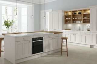 Classic country kitchen with island from Wren Kitchens