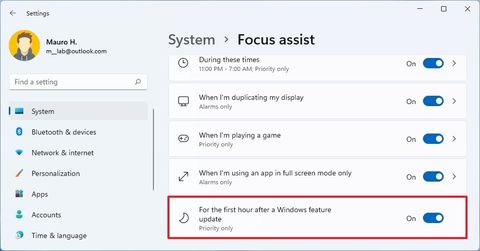 How to use Focus assist to avoid distractions in Windows 11 | Windows ...