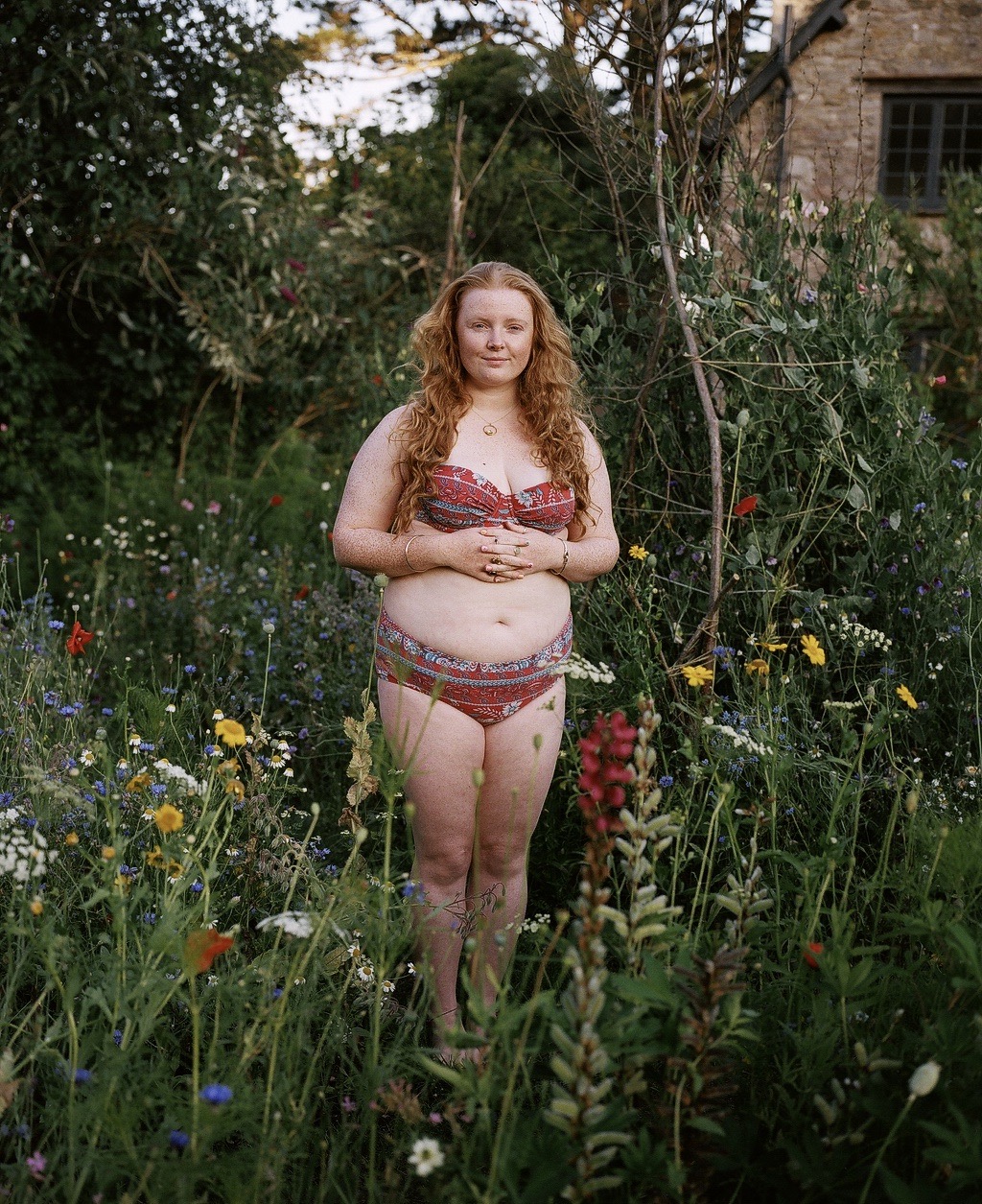 people in garden