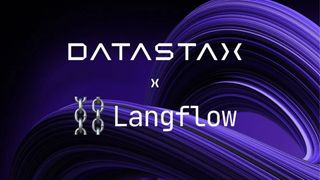 Concept image showing the DataStax and Langflow names following DataStax's acquisition of the low-code AI development tool.