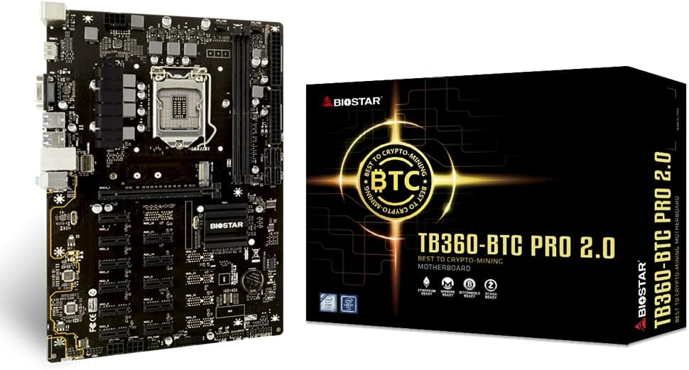 Biostar TB360-BTC Pro 2.0 on a white background