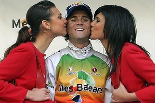 Valverde after taking his second stage win at the 2005 Mallorca Challenge
