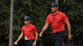 Tiger and Charlie Woods at the 2021 PNC Championship