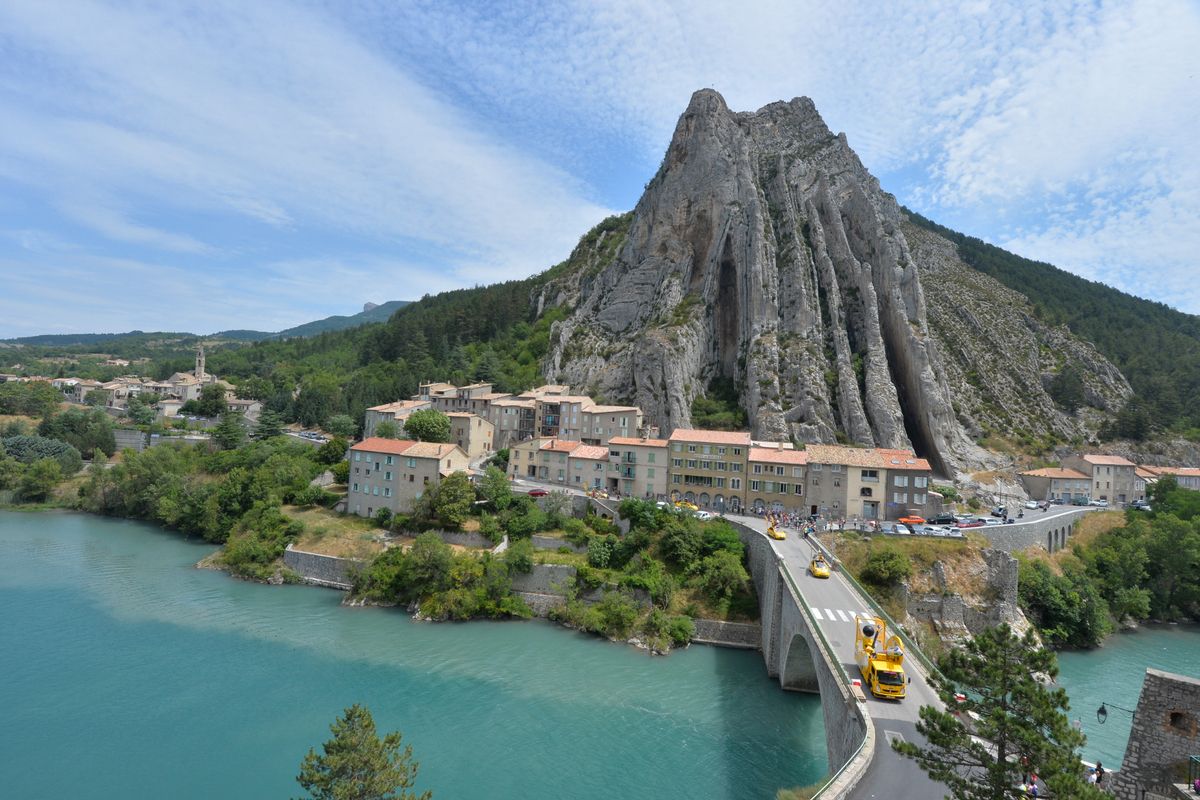 The Tour went through Sisteron during the Tour