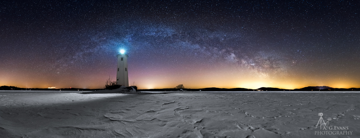 Loon Island Panorama Evans