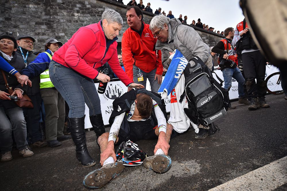 Mathieu Van Der Poel after the finish in Namur.