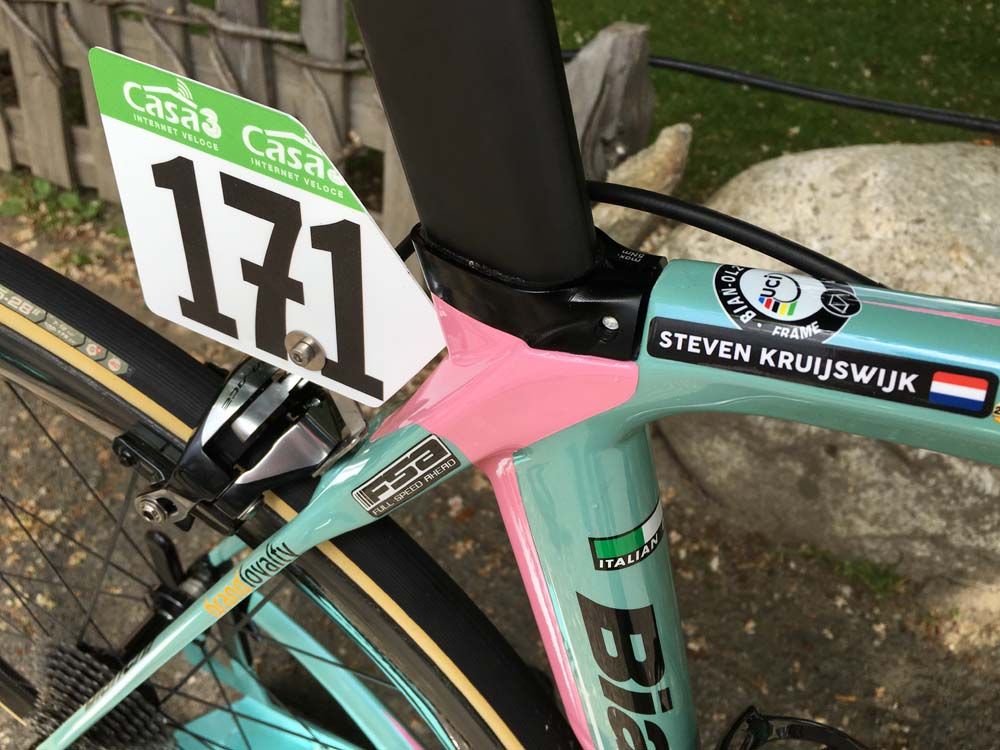 Just in case you didn't know who this bike belonged to