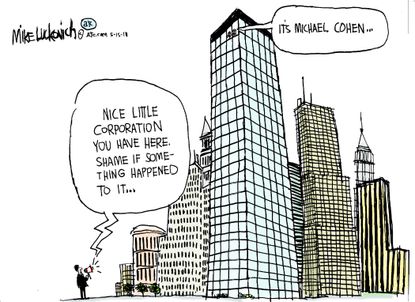 Political cartoon U.S. Michael Cohen Trump corporation