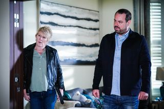 Shirley Carter and Mick Carter have questions in EastEnders