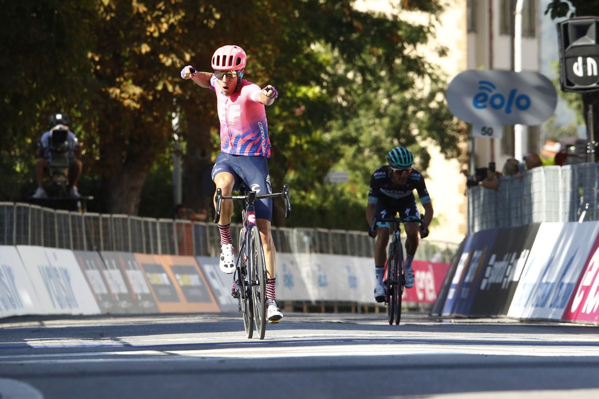 Tirreno Adriatico 2020 - 55th Edition - 3rd stage Follonica - Saturnia 217 km - 09/09/2020 - Michael Woods (CAN - EF Pro Cycling) - Rafal Majka (POL - Bora - Hansgrohe) -photo Roberto Bettini/BettiniPhoto&Acirc;&copy;2020