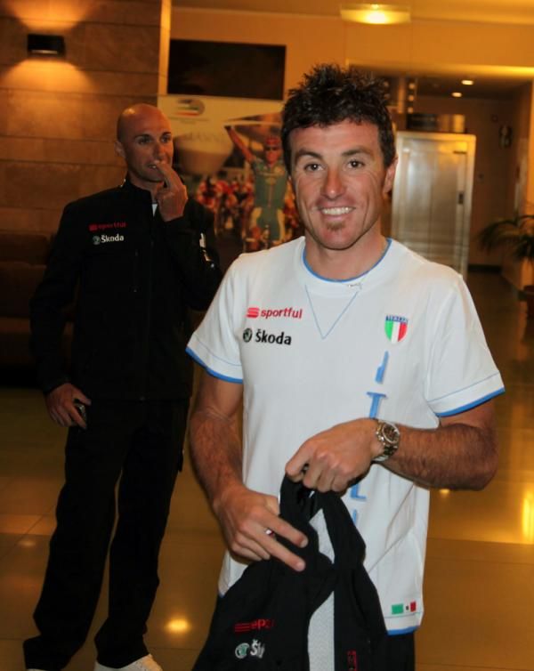 Stefano Garzelli and Luca Paolini