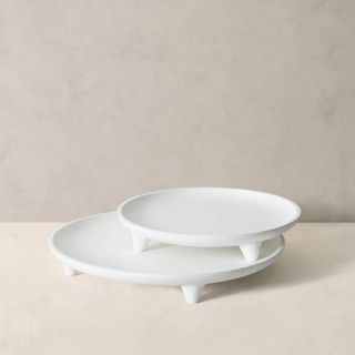 Two white trays from Banana Republic