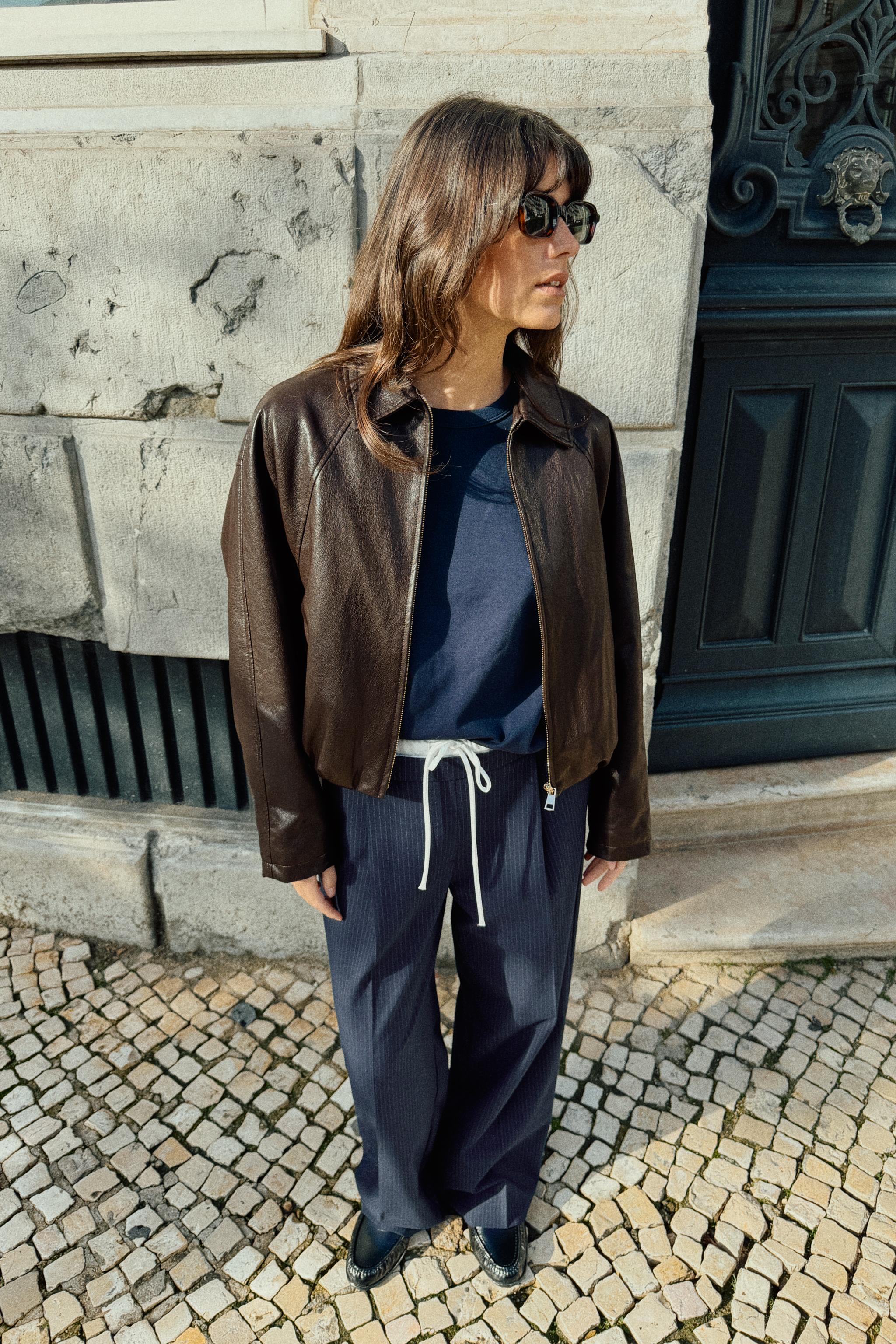 Double Waistband Wide-Leg Pants