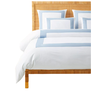 Beach Club Border Percale Duvet Cover