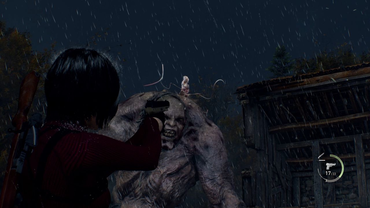 Screenshot of the Resident Evil 4: Separate Ways preview video.
