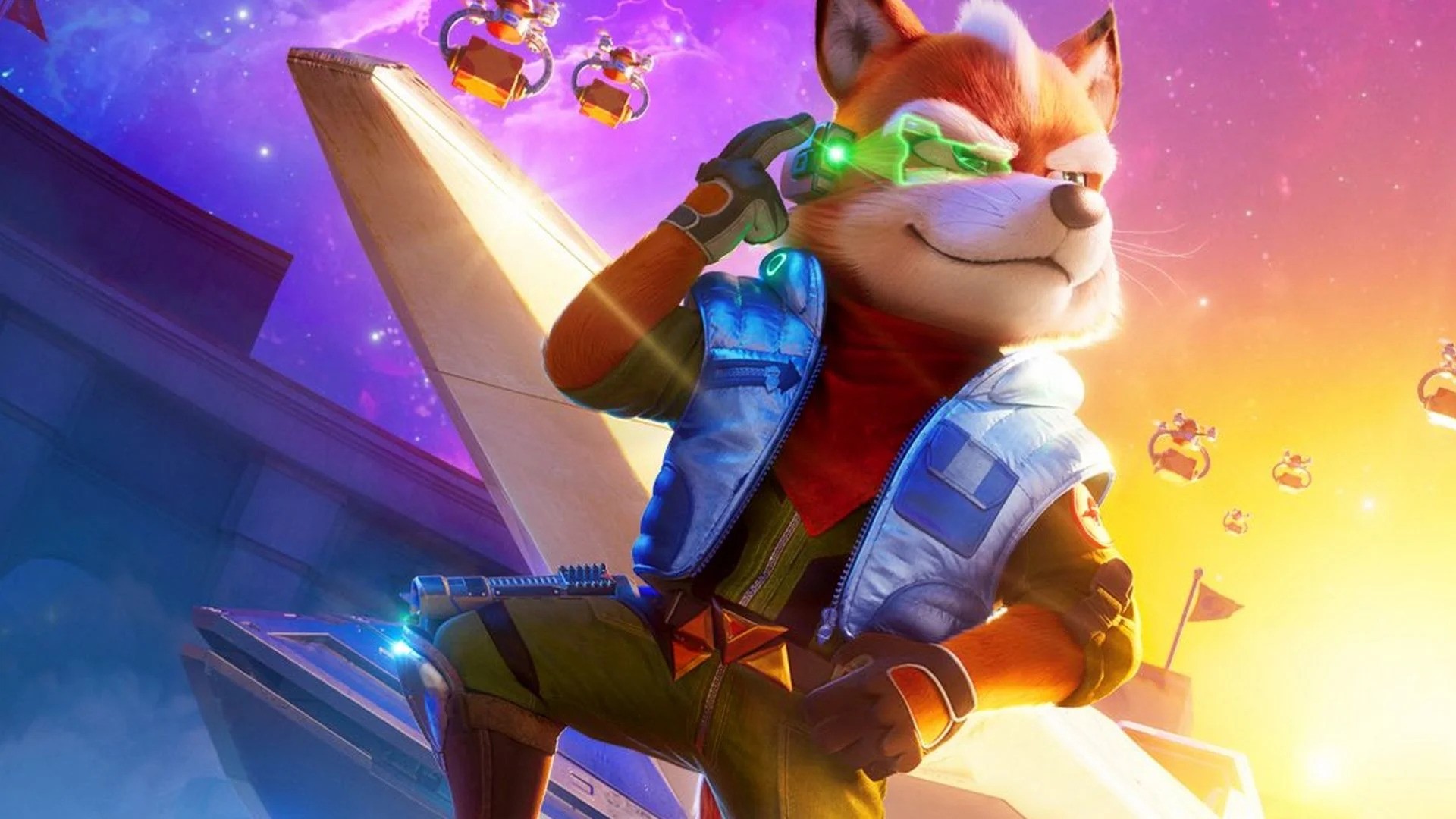Starfox retro game art and screens